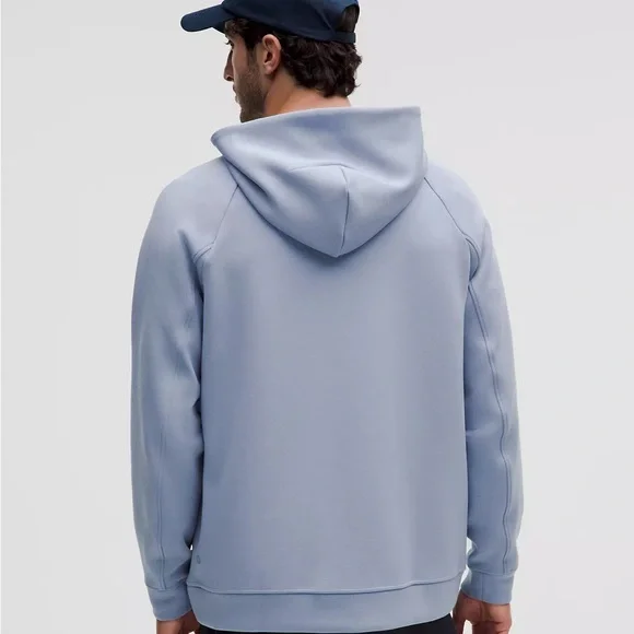 Lululemon Men’s Smooth Spacer Classic-Fit Pullover Hoodie in Blue Willow Size M - Picture 2 of 6